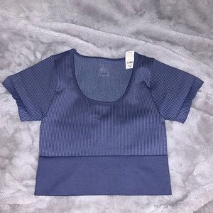 Aerie Offline Ribbed Cropped T-shirt